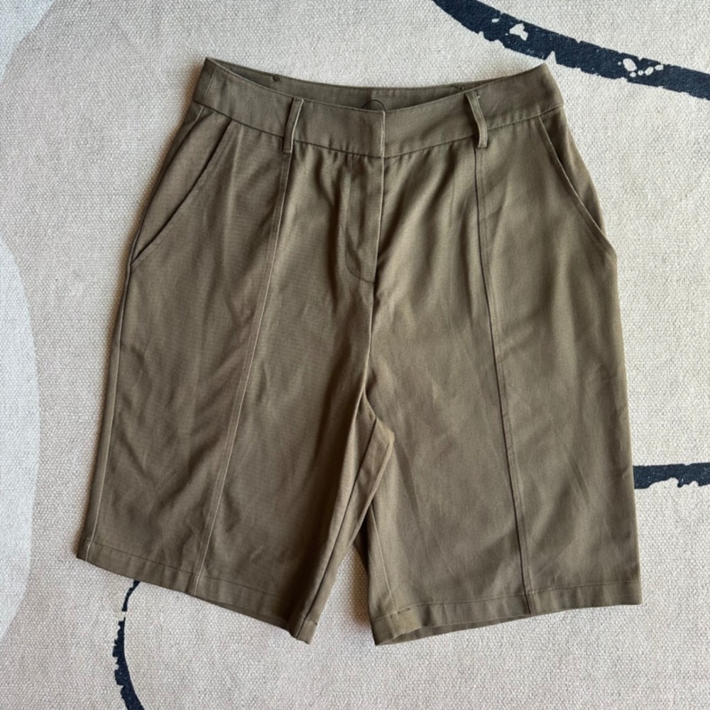 NWT 4th + Reckless Khaki‎ Brown High Waist Casual Utility Shorts Preppy Size M